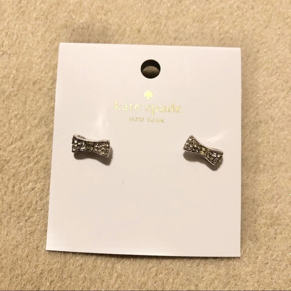Kate Spade Silver Bow Earrings